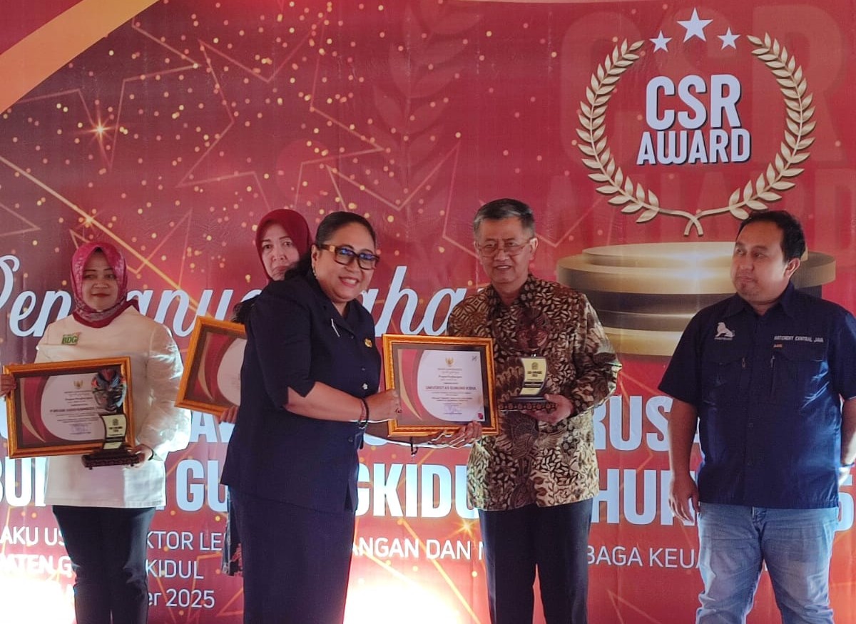 UGK Sabet Penghargaan CSR Award Kategori Lembaga Non Keuangan dari Pemerintah Kabupaten Gunungkidul